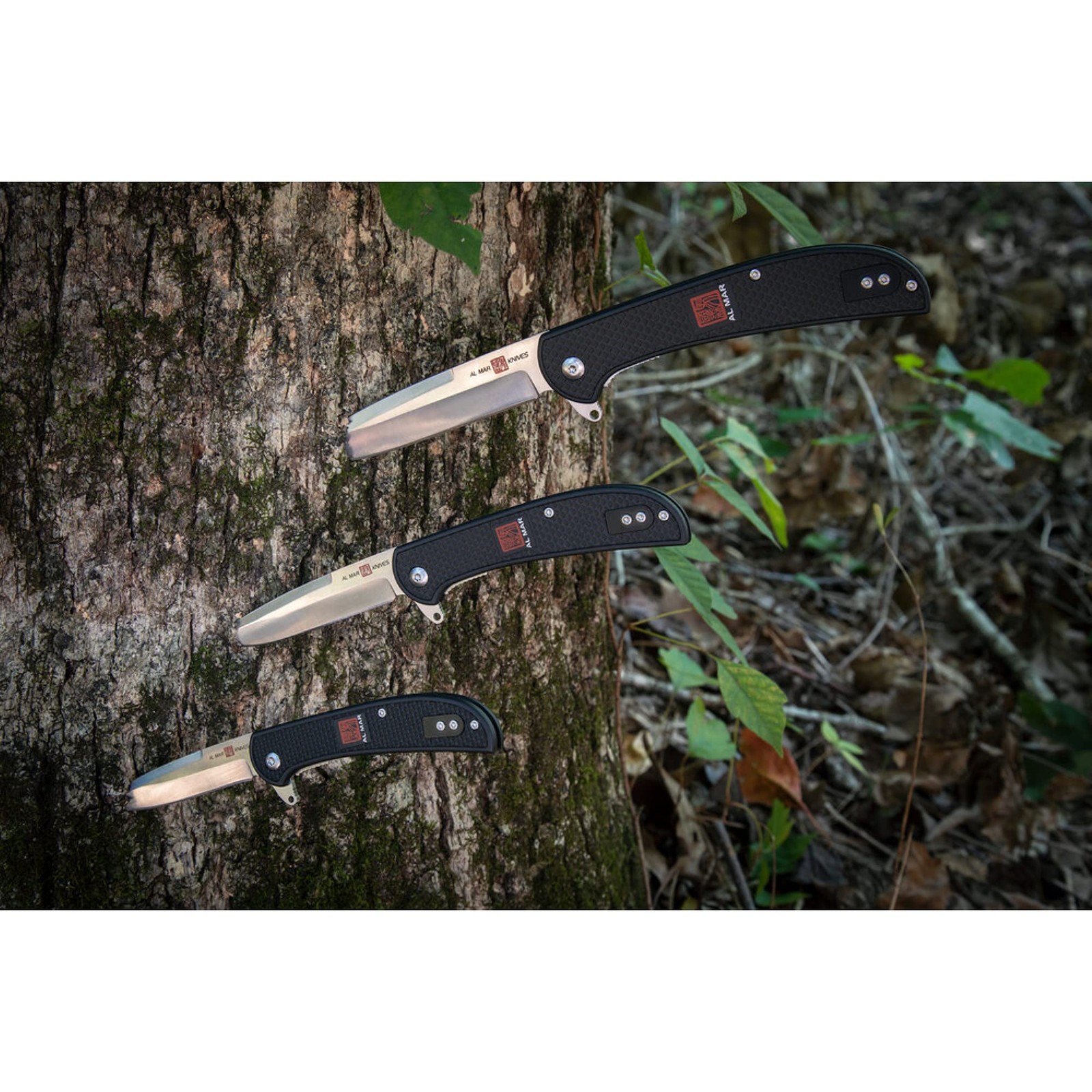 Al Mar Ultralight Eagle Linerlock 4″ 8Cr13MoV Black FRN Folding Knife AMK4126