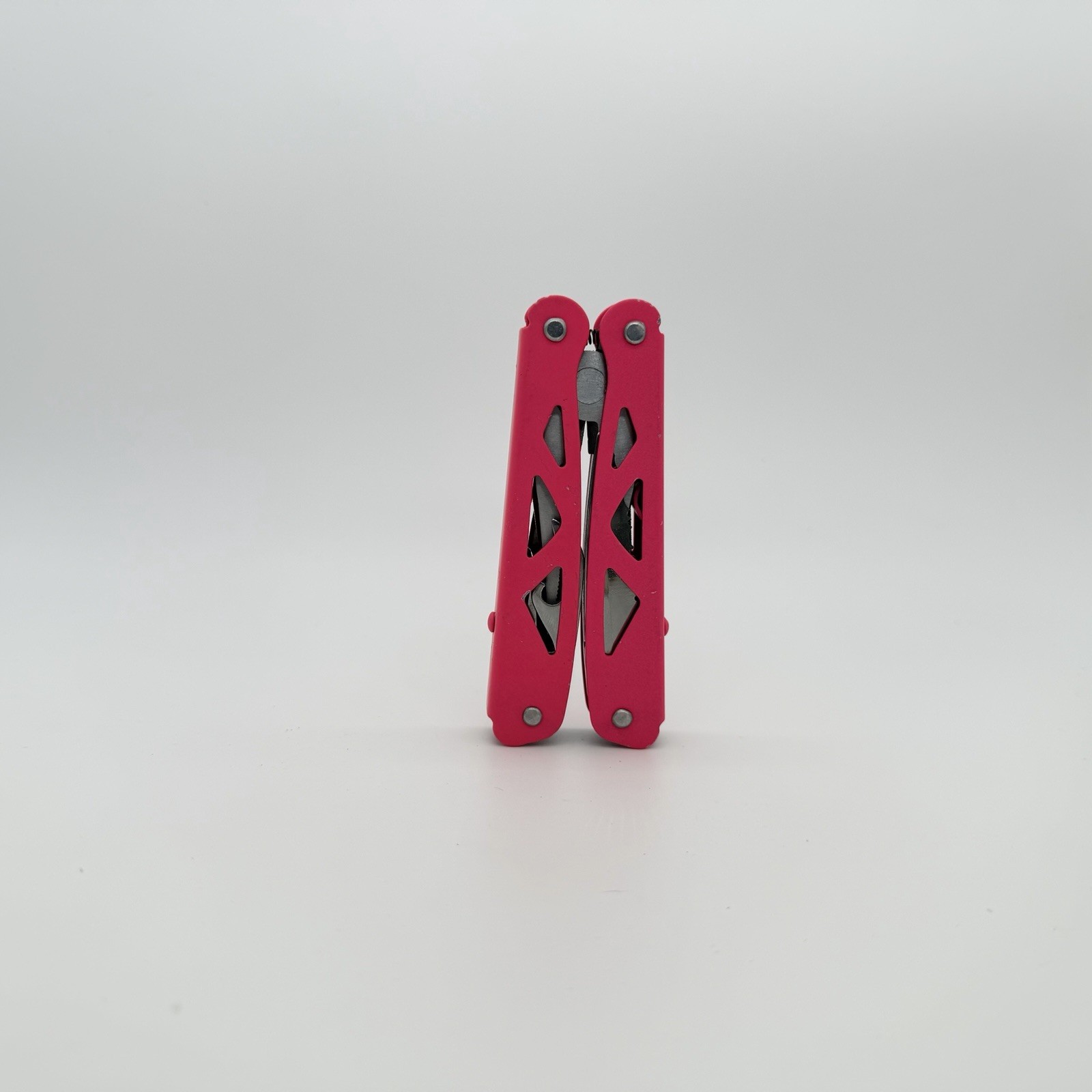 Pink 12-in-1 Multi-Tool Pocket Knife Folding Survival Gear No Sheath Unbranded