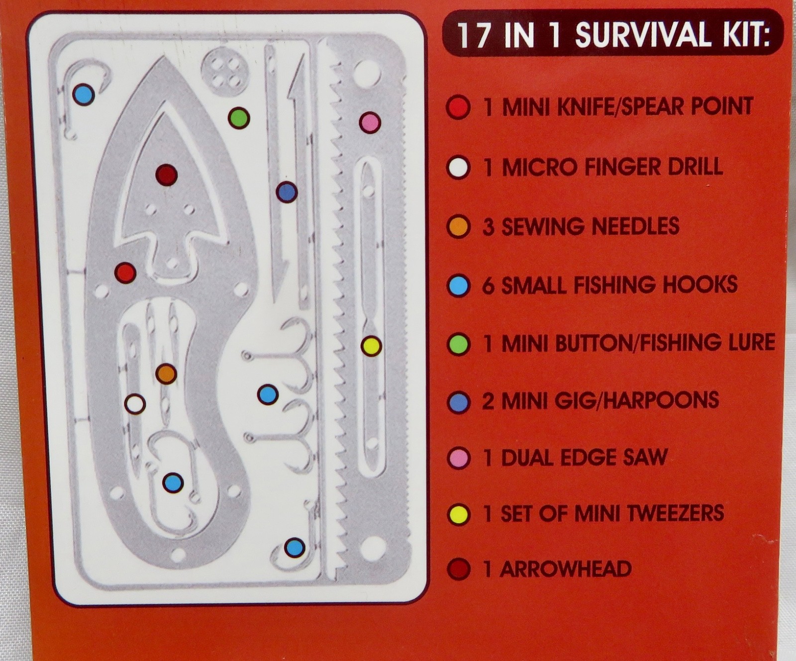 Survival Multitool – 17 In 1 Card Credit Card – SHTF Metal Strong – NEW