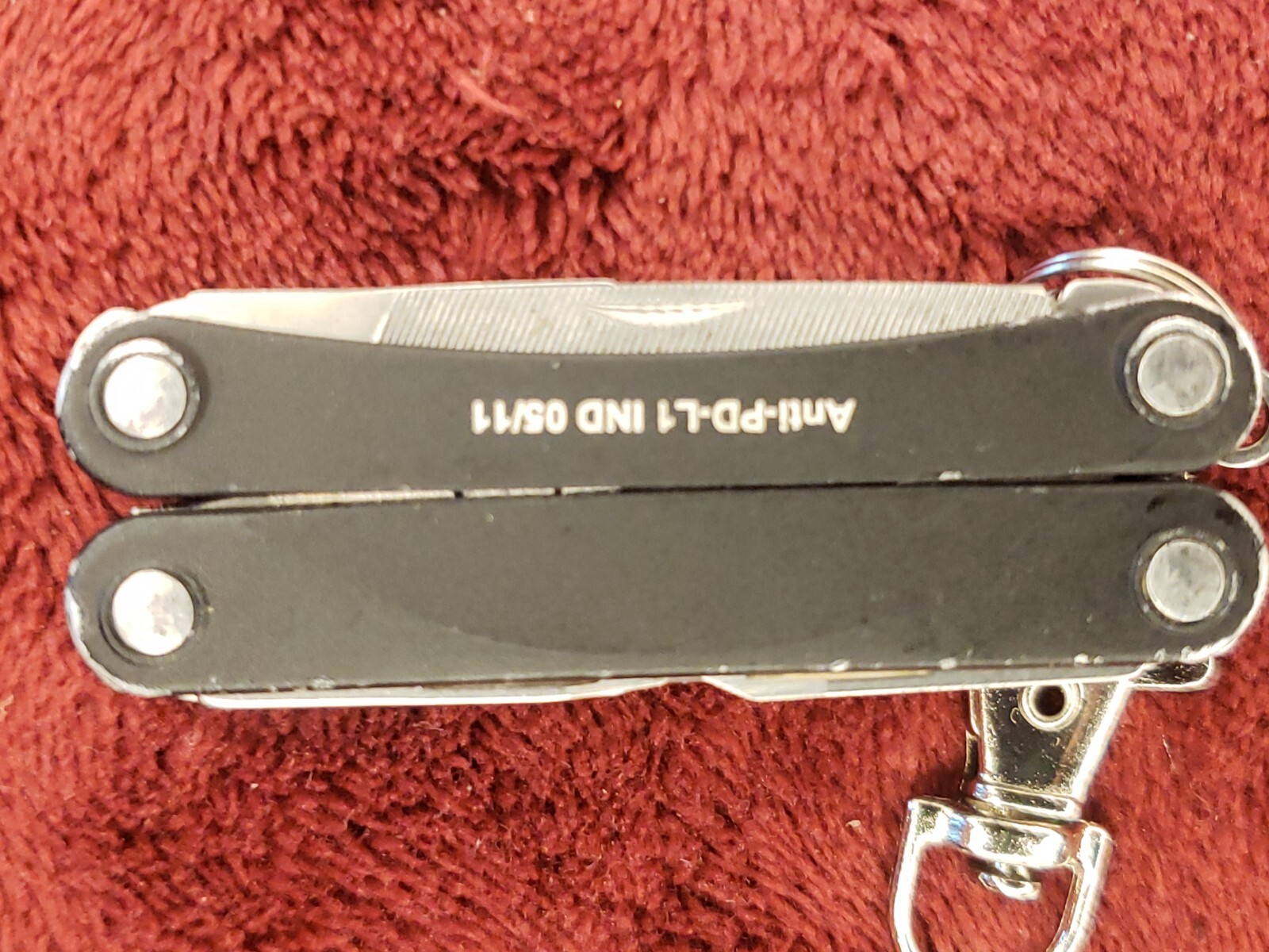 Leatherman Squirt PS4 Multi-Tool Black Keychain Anti-PD-L1 IND 05/11 print