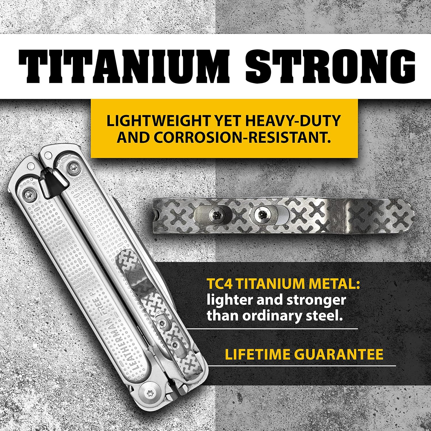 Pocket Clip for Leatherman Free P & T Series, ARC, Bond and Curl Multi-Tools | T
