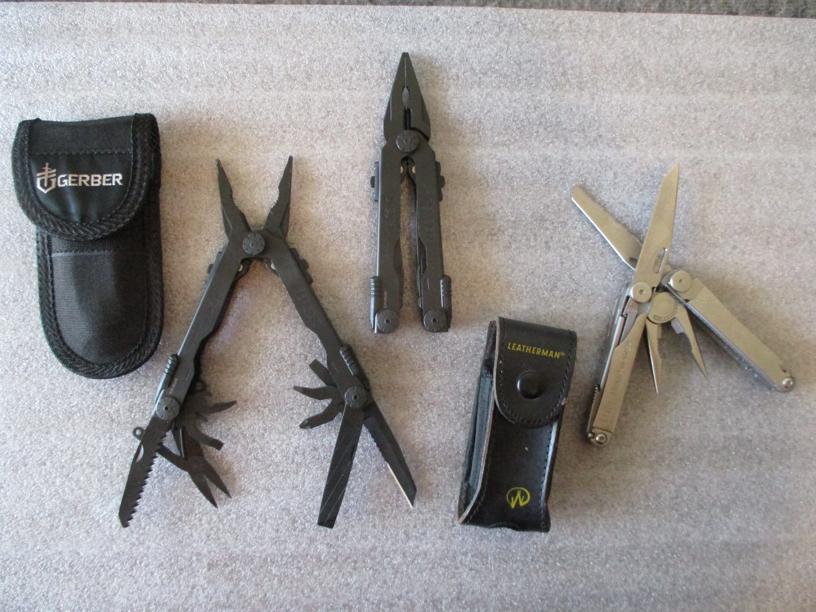 GERBER DIESEL MULTI-PLIER-2w/1 CASE+LEATHERMAN WAVE MULTI-TOOL & CASE-EXCELLENT!