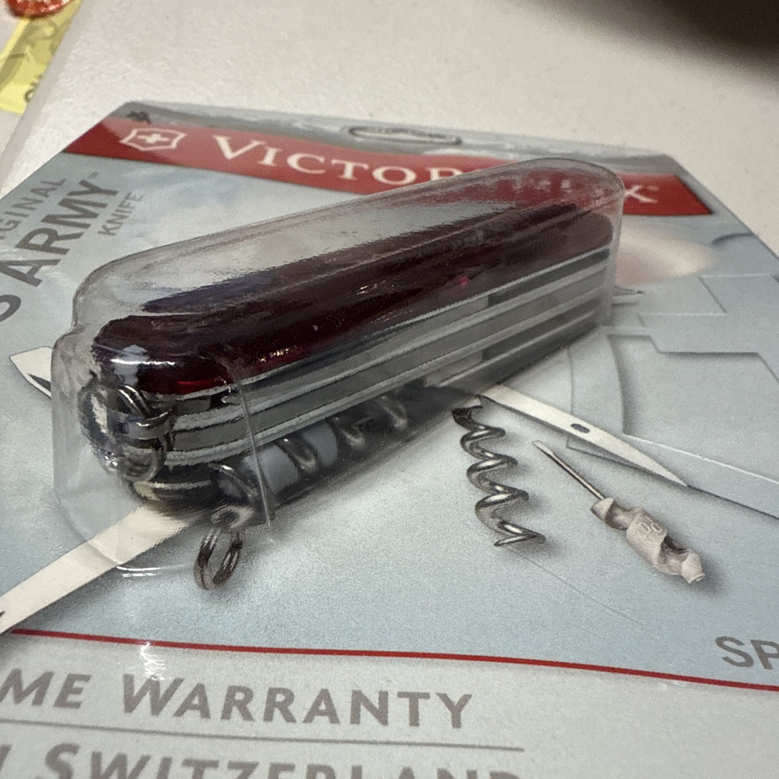 Victorinox Swiss Army Knife Spartan Lite Ruby Red New 15 Tools Switzerland