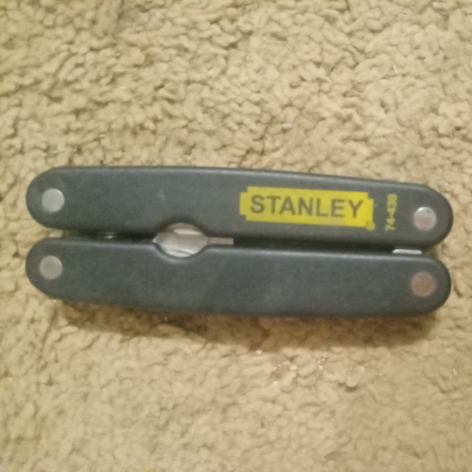 STANLEY 74-438 Folding Pocket Shears Multi Tool Stainless with Sheath