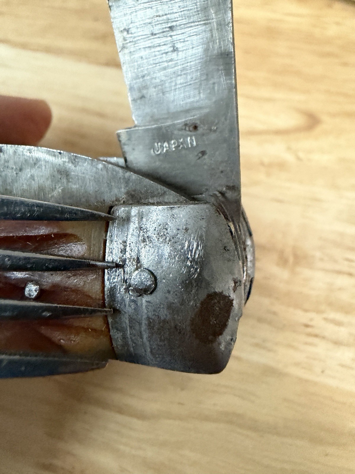 Multi Tool Survival Camping Knife Vintage Fork Spoon Cork Screw