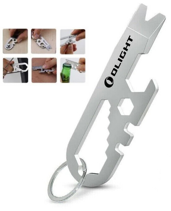 Olight Keychain Multitool, 420 Stainless Steel, Key Ring, Bottle Opener, Pry