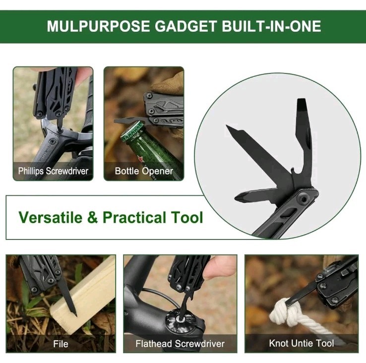 NEXTOOL BLACK KNIGHT Multitool kit Outdoor Tool 11 in 1 Survival Tool