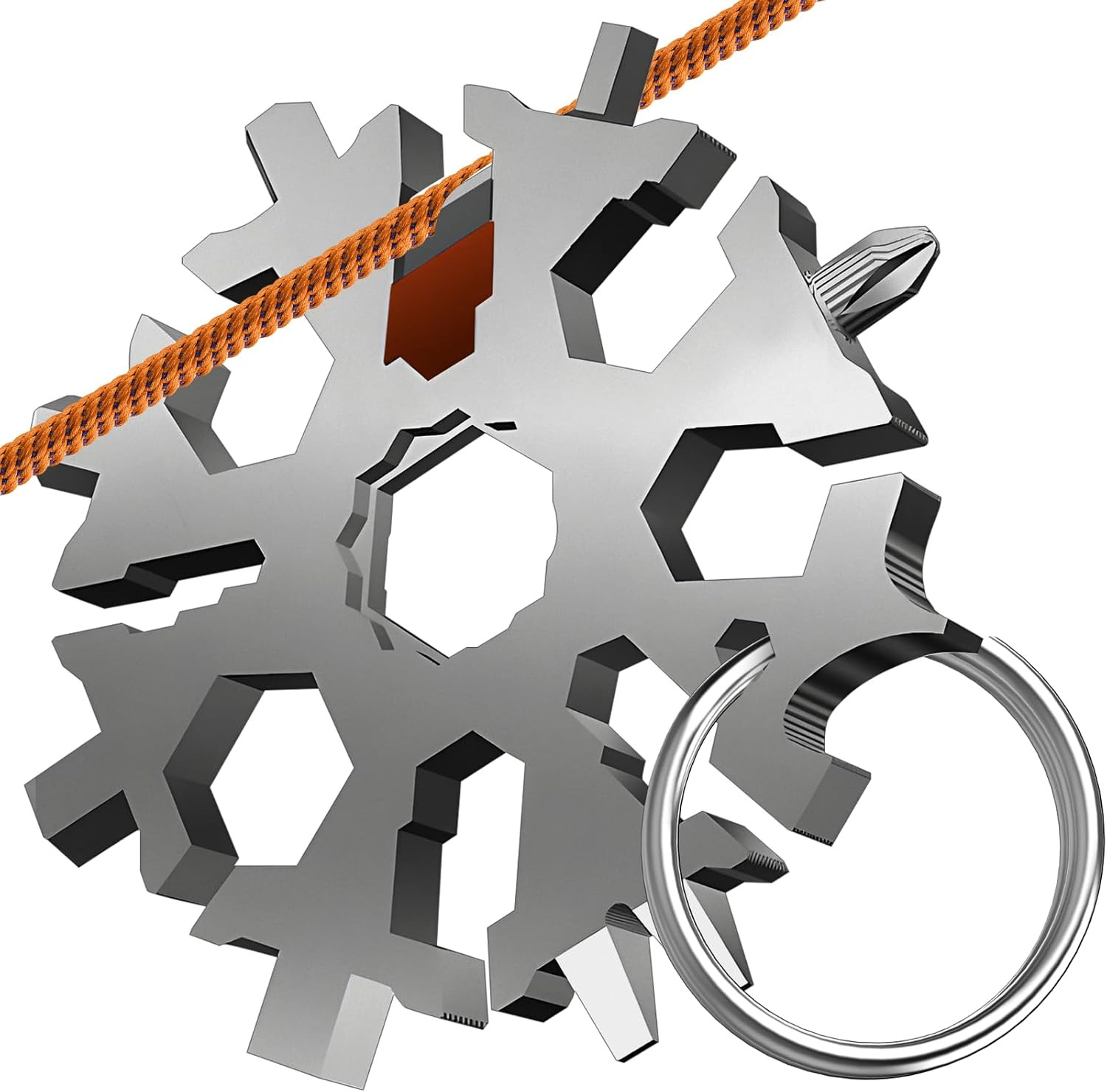 Gifts for Christmas Stocking Stuffers for Men,35 in 1 Snowflake Multi Tools Gift