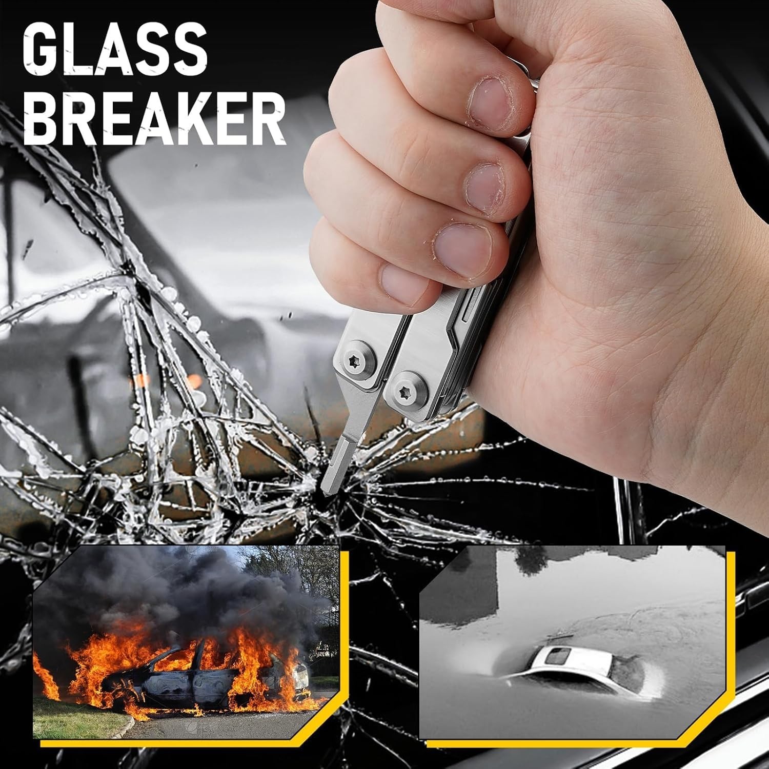 Multitool Pliers 15-in-1 Folding Pocket Knife Screwdriver EDC Multi Tool Giftmen