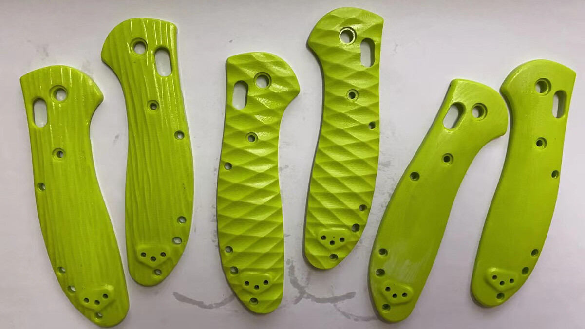 1 Pair G10 Handle Scales+Supporting Shafts for Benchmade Griptilian 551/550 New