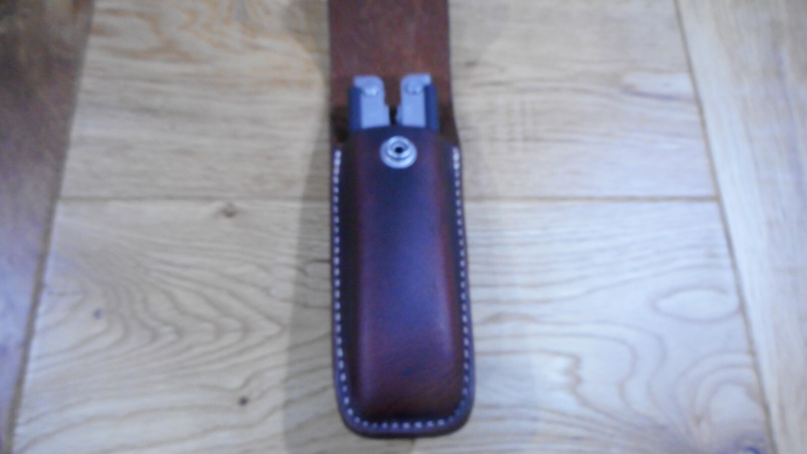 Gerber MP600 or Diesel multi tool leather sheath. Sheath only. Ranger star snap.