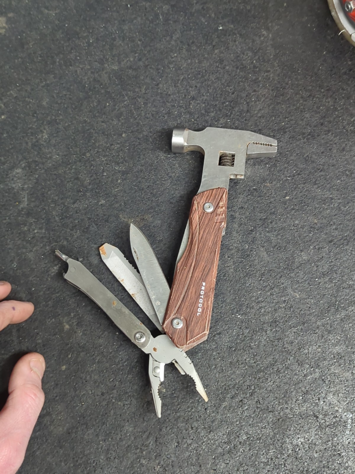 Protocol Hammer Plus Multi-Tool (Pliers, Saw, Wrench, Hammer, Knife)