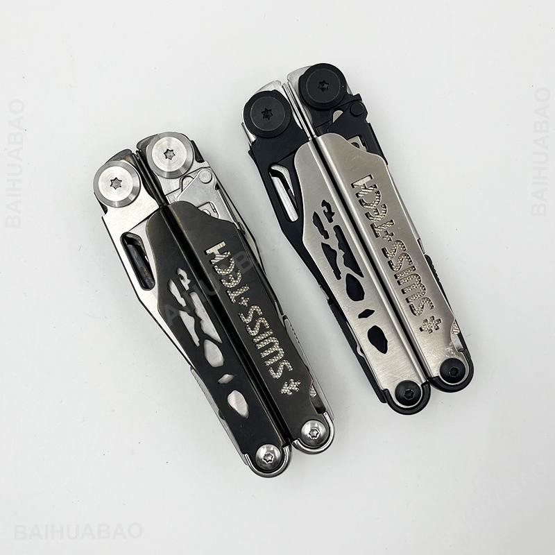 Swiss Tech 37-in-1 Multitool Pliers Folding Edc Scissors Survival Hand Tool
