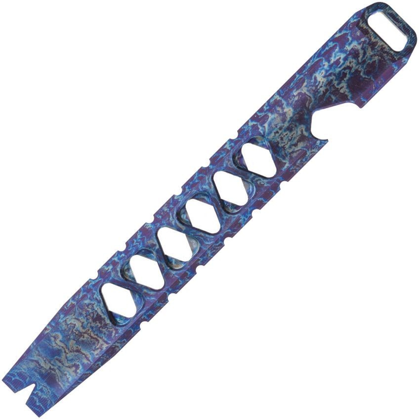 Ketuo Prybar Cutter Lightning Anodized Titanium With Integrated Belt/Cord Cutter