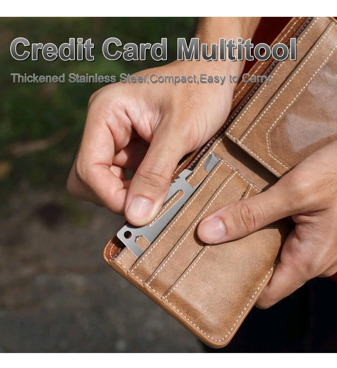 New Tactical 11 in 1 Survival Pocket Credit Card Multi-tool Stainless Steel