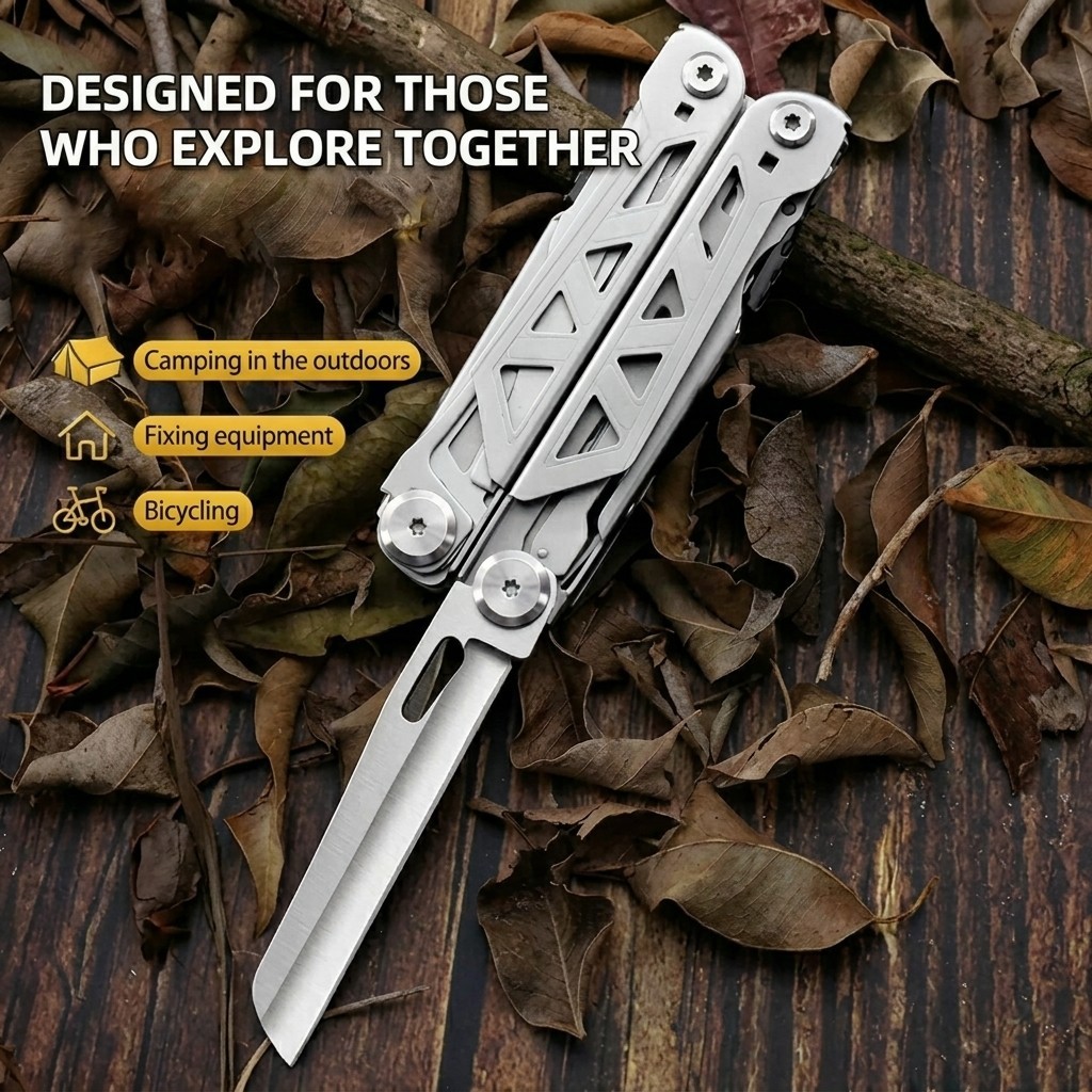 28-in-1 Multi Tool Pliers Stainless Steel Screwdriver EDC Camping Survival