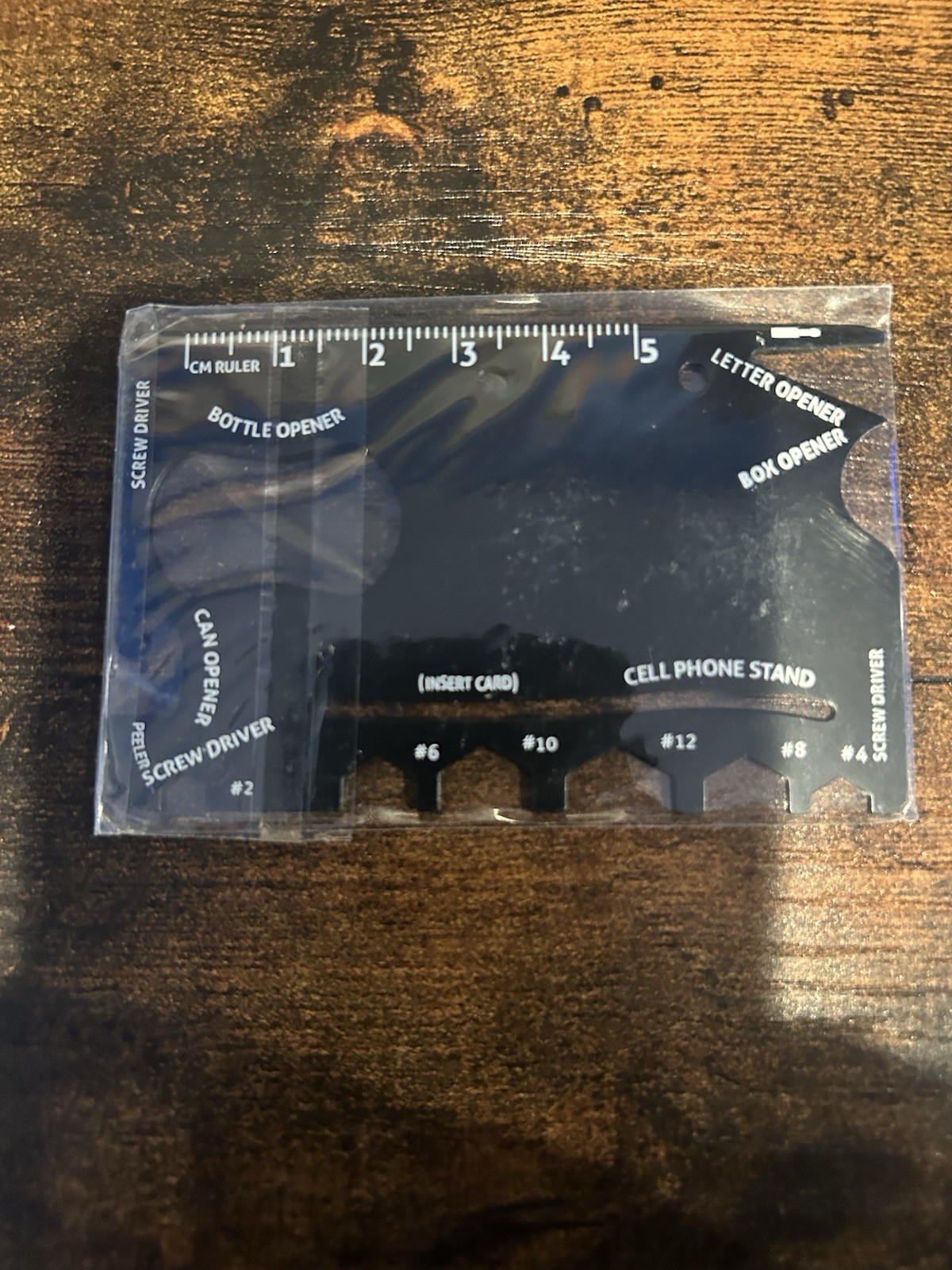18 in 1 Wallet Multitool – Best Credit Card-Sized Tool for Emergencies – Black