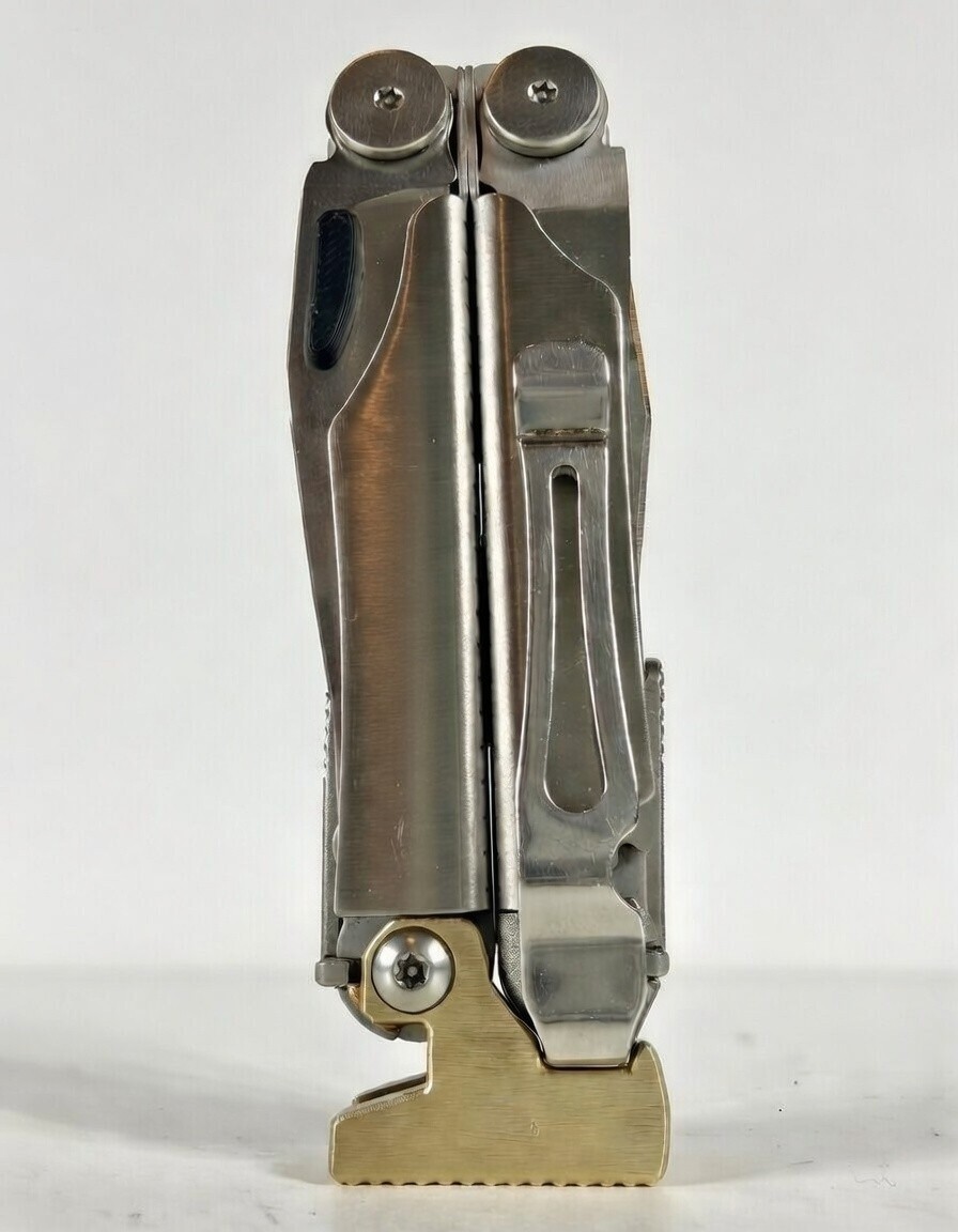 For Leatherman Wave +, BRASS Hammer Head Mod, Modification, CNC Made,Locking,CAD