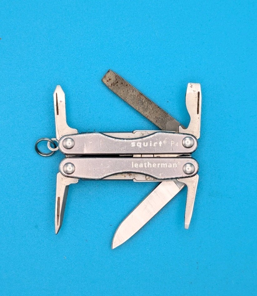 Leatherman Squirt P4 Multi-Tool, Key Ring, Retired, GRAY!