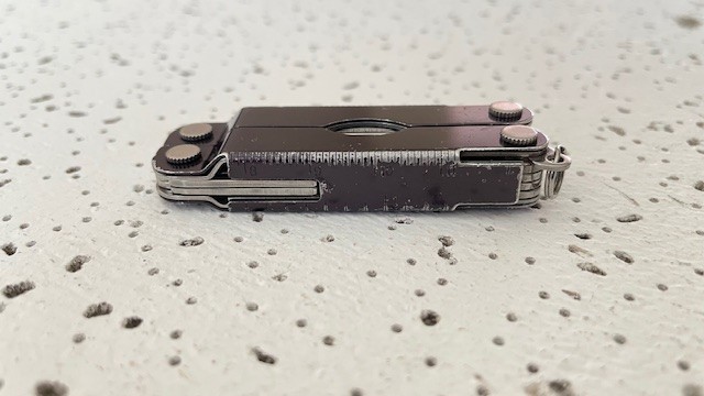 Leatherman Micra Scissors Knife Tweezers File Black Anodized Aluminum Multi tool