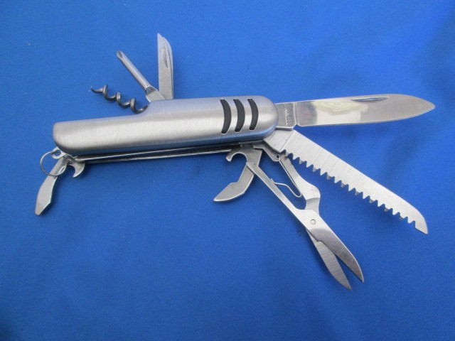 Multi-Tool Pocketknife Stainless Steel with 11 Tools 2″ Blade