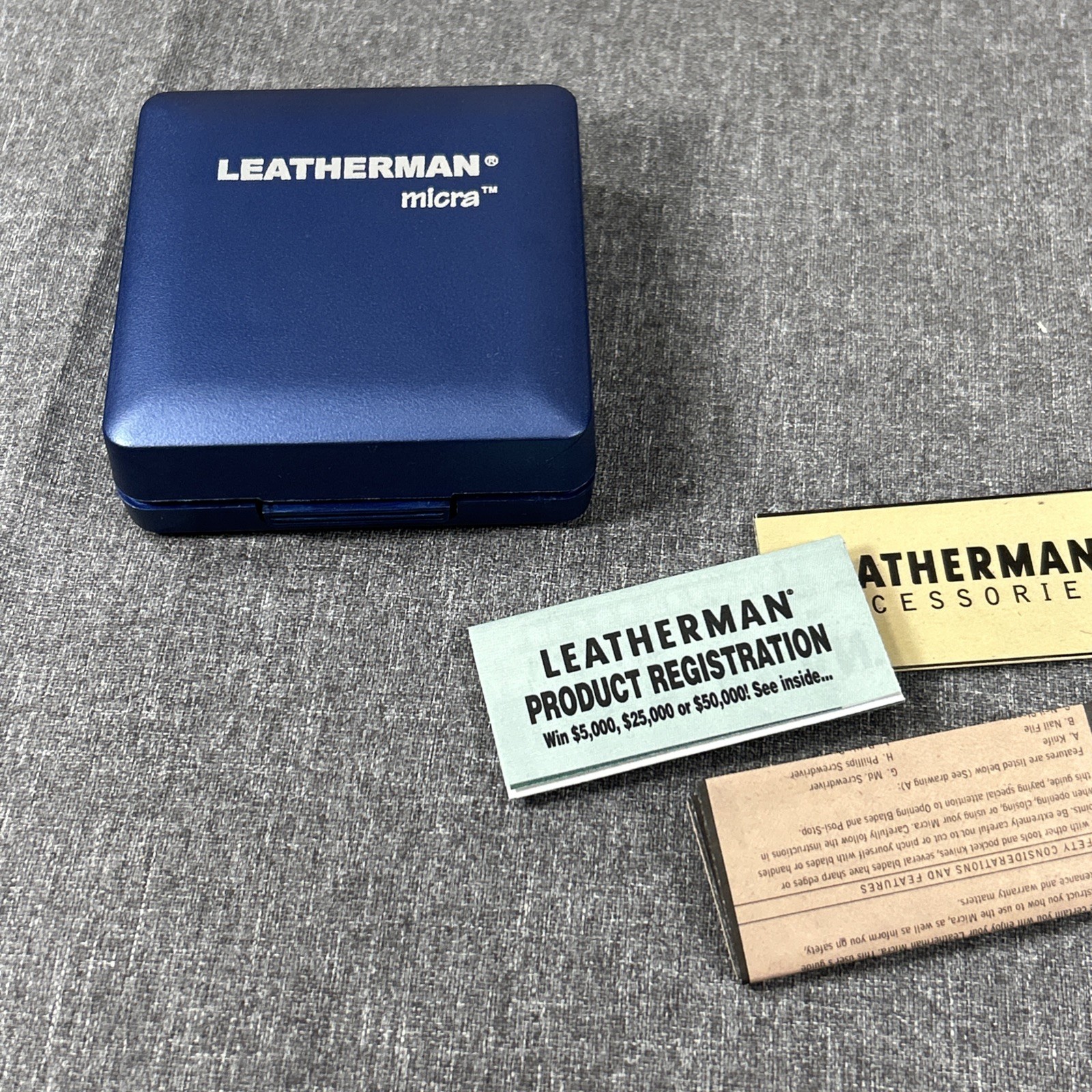 Leatherman Micra Special Edition Multi Tool Condition Original Box Registration