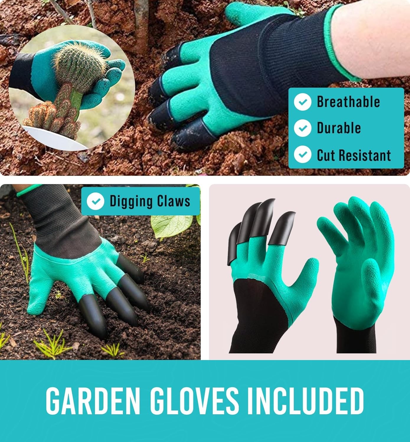 GROWIT Heavy Duty Gardening Tools – 23-Piece Gardening Gifts for Women, Men, Mom