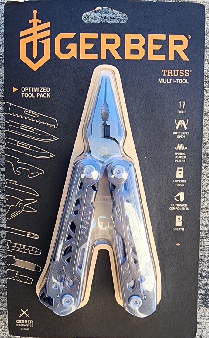 Gerber Truss Multi-Tool with Sheath, Stainless Steel 31-003304 – NEW
