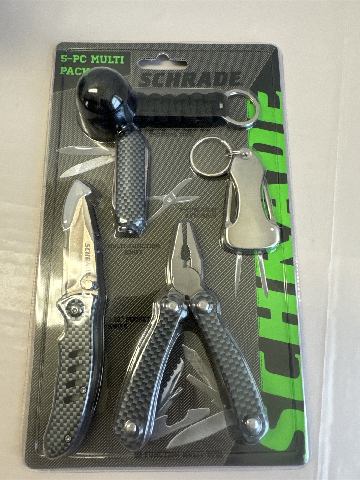 Schrade Multi Tactical Tool Set 5 Pieces – NEW – Holiday Gift for Outdoors!
