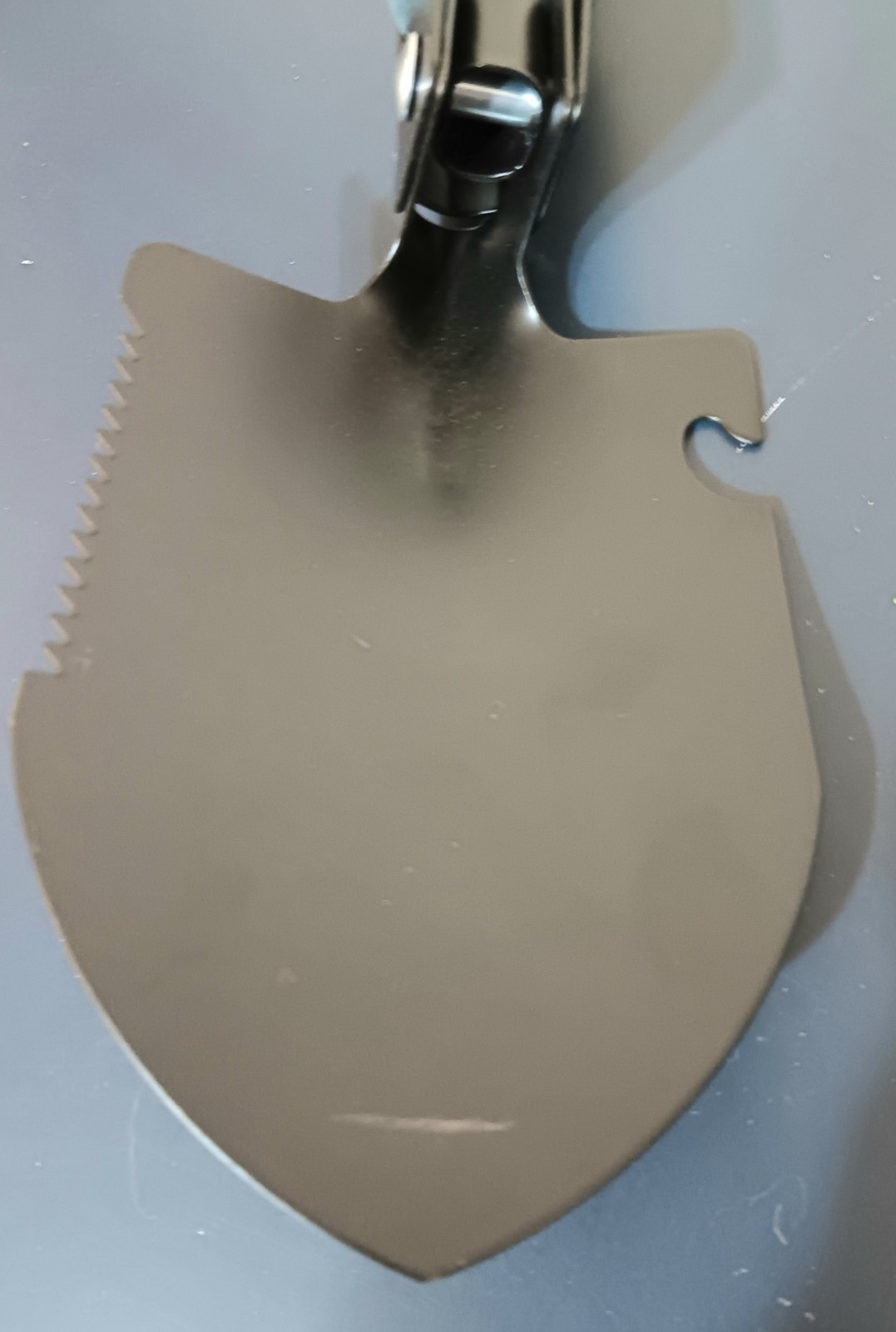 Multi Use Survival Tool, Folding Shovel, Pick Axe, Saw, Compass With Bag