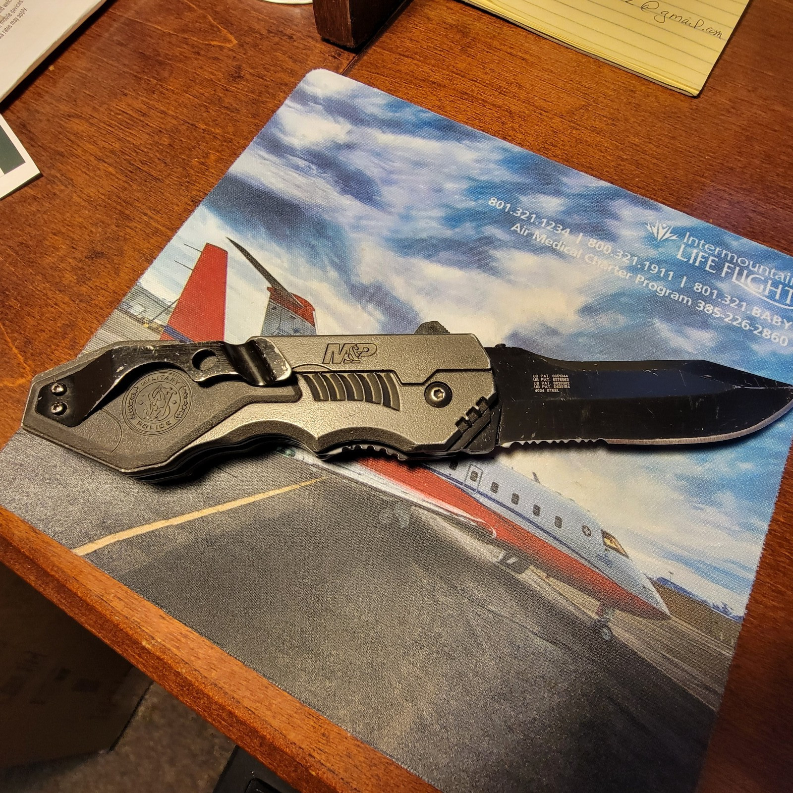 SMITH & WESSON M&P SWMP4LS KNIFE 8.5 INCH OPEN
