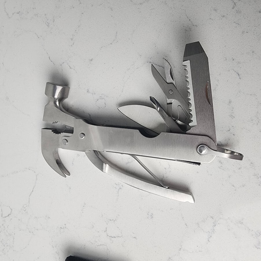 Multi Tool With Hammer, 5.5″ long x 2.75″ Wide @ hammer head