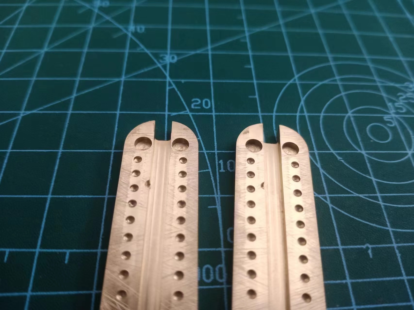 New 1 Pair Brass Handle Scales With Cut-Out for 58MM Victorinox Swiss Army Knife