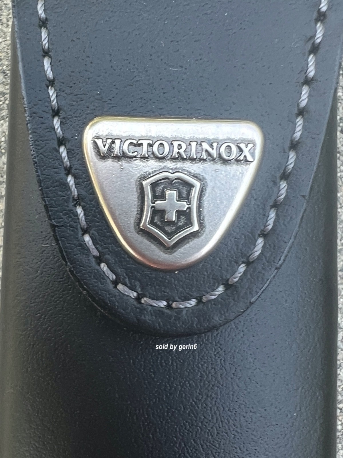 Swiss Army Black Leather Belt Pouch for 111mm 4-6 layers Victorinox 4.0524.3 New