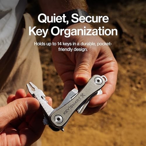 Multitool Key Holder Organizer for Keys, EDC Keychain with Bottle Opener & Clip,