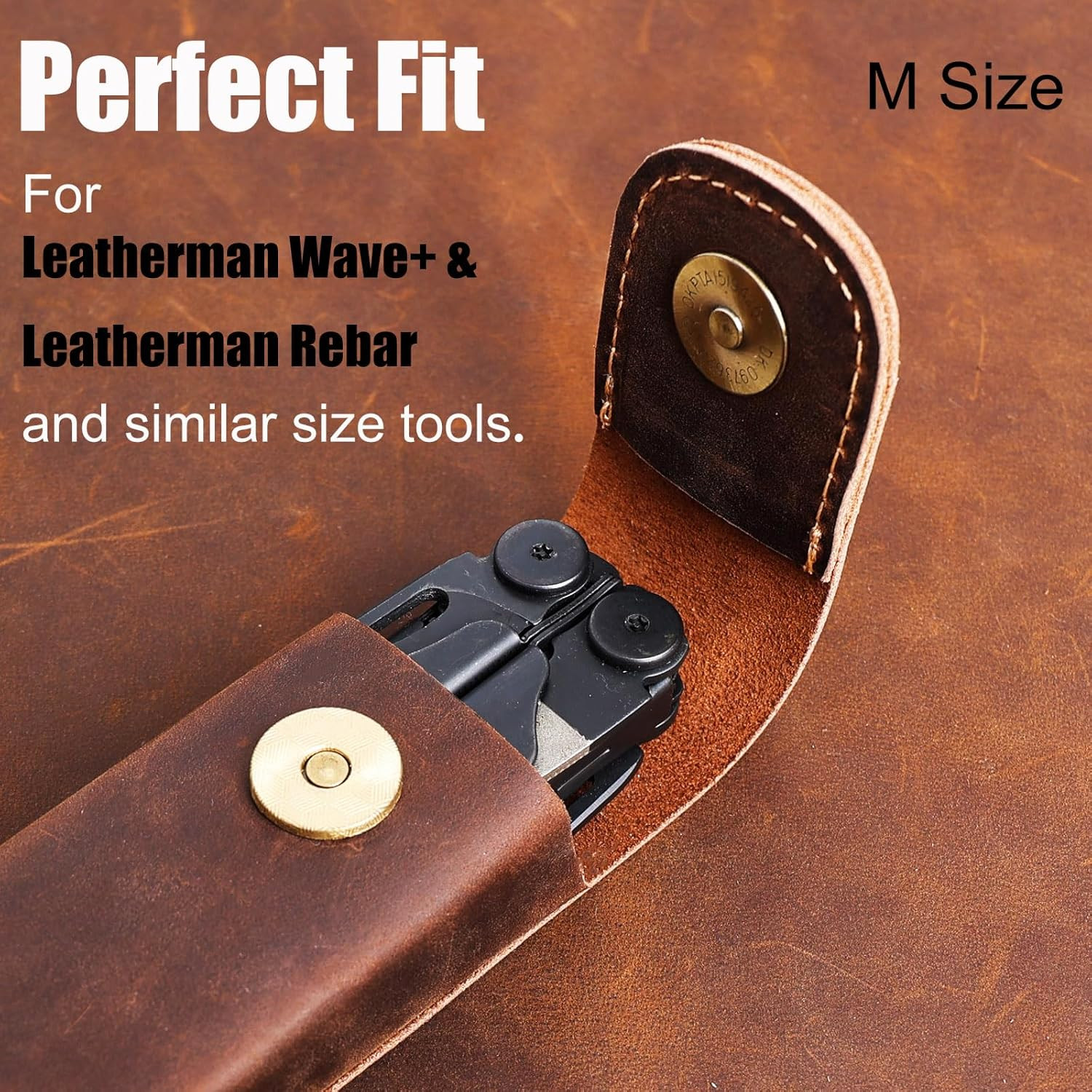 Leather Multitool Sheath for Leatherman Wave & Wave+ – Multitool Holster for Bel