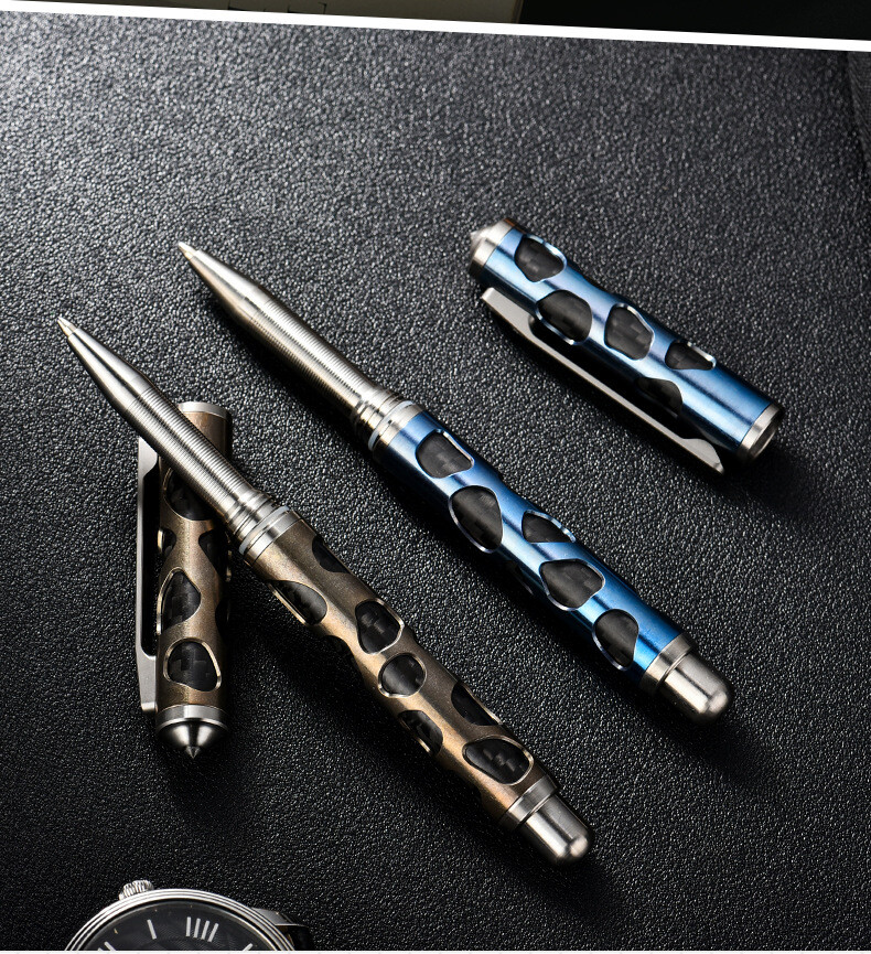 TC4 Titan Alloy Survival Tactical Pen Ballpoint Pen EDC Outdoor Packet Tool