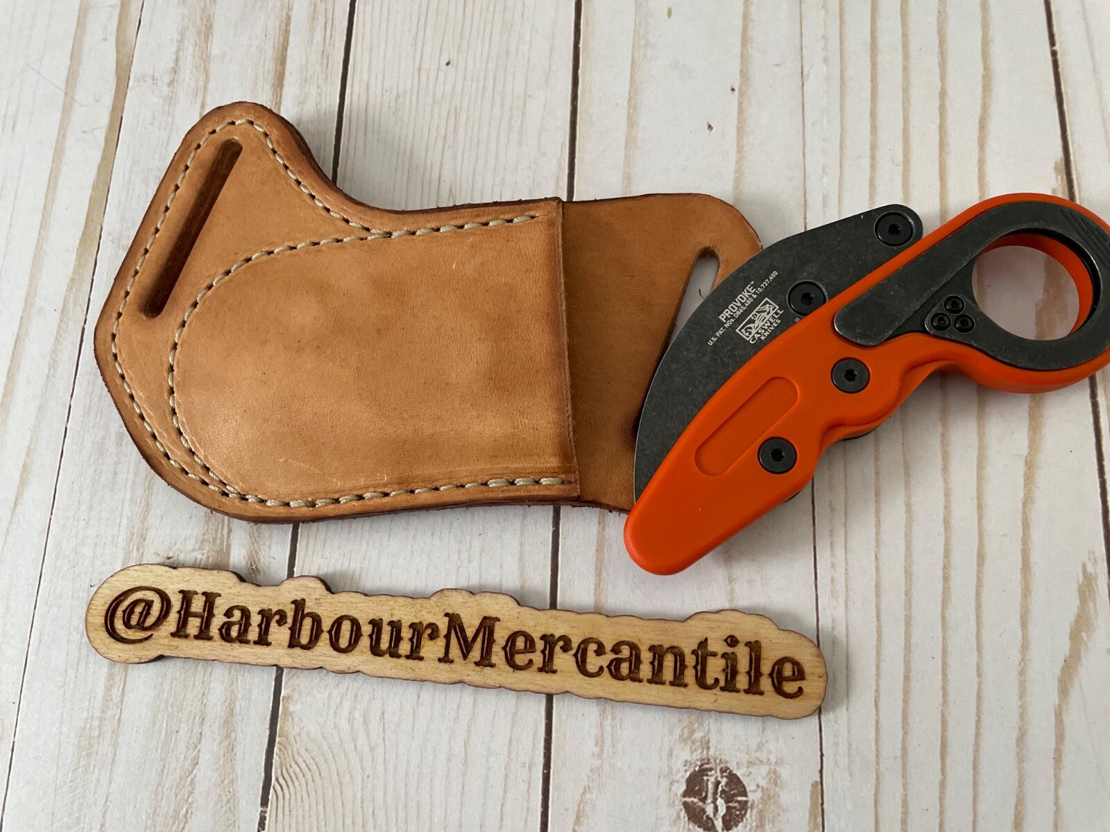 CRKT Provoke Sheath Leather Sheath Provoke Sheath Made In USA