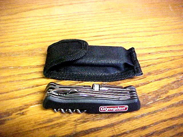 CABELAS STYLE Pocket knife multi tool with LED flashlight CAMPKNIFE