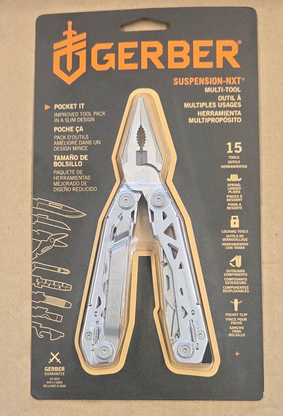 Multi-Tool 15 Tools Gerber Suspension-NXT Stainless Steel Silver