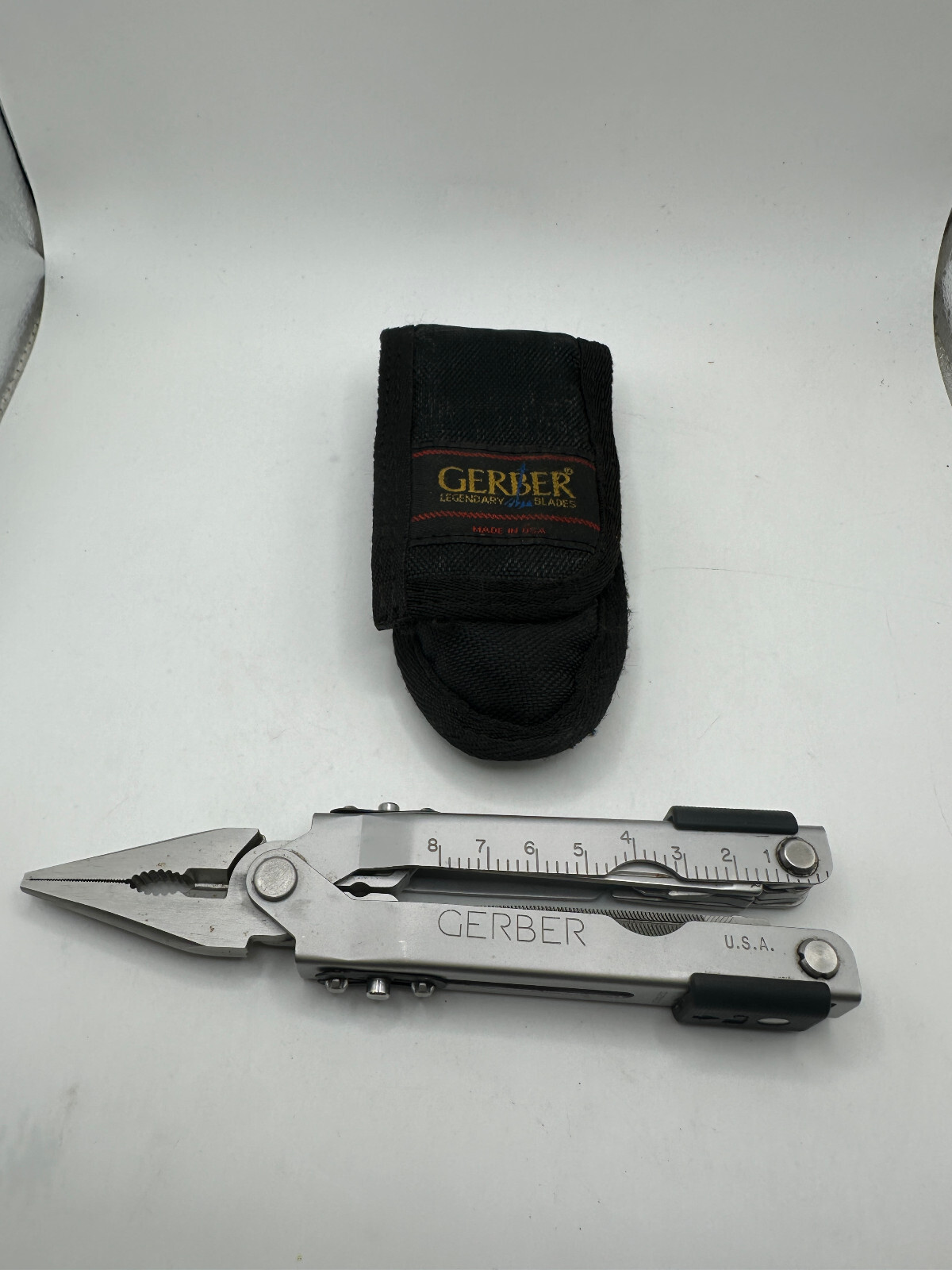 Gerber Vintage Blunt-Nose Multi-Plier With Sheath- Silver