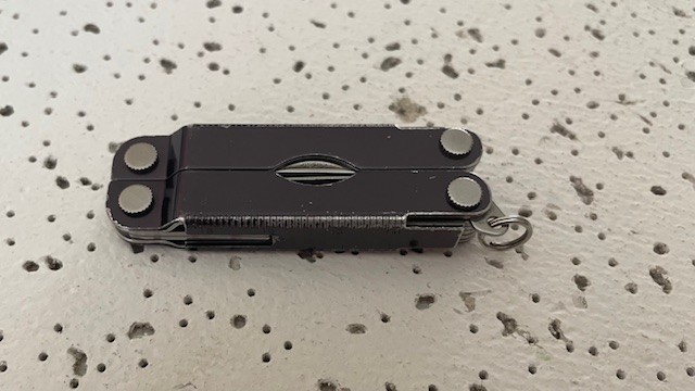 Leatherman Micra Scissors Knife Tweezers File Black Anodized Aluminum Multi tool