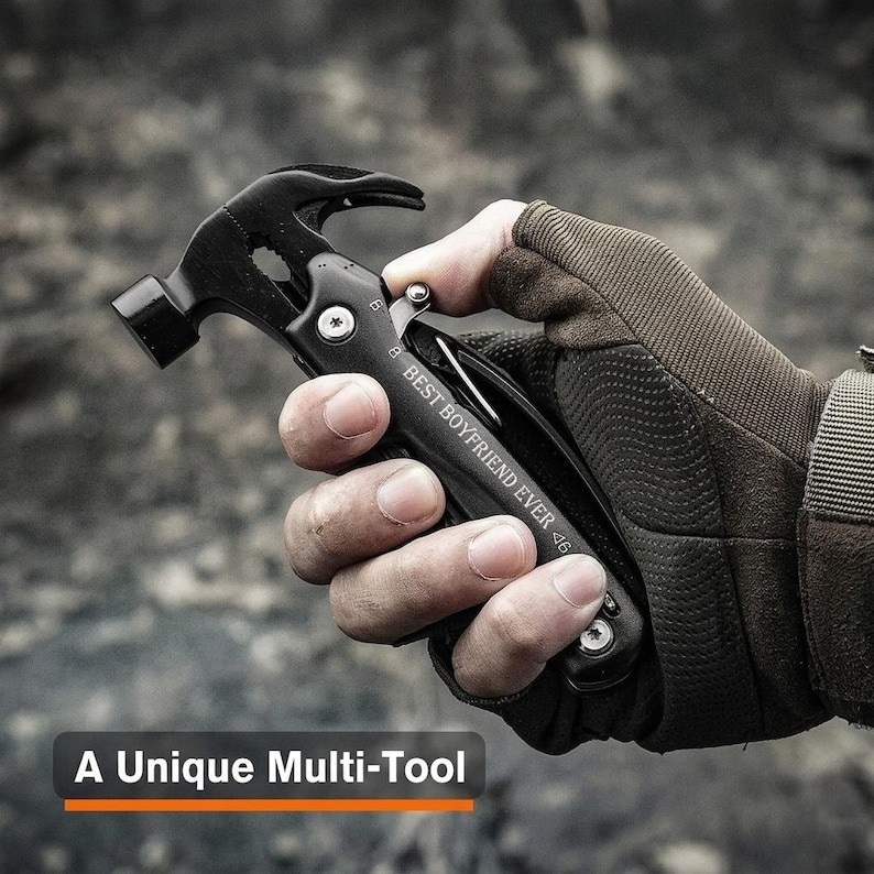 Personalized HAMMER MULTITOOL Pocket Knife Tool Groomsmen Birthday Gift for Him