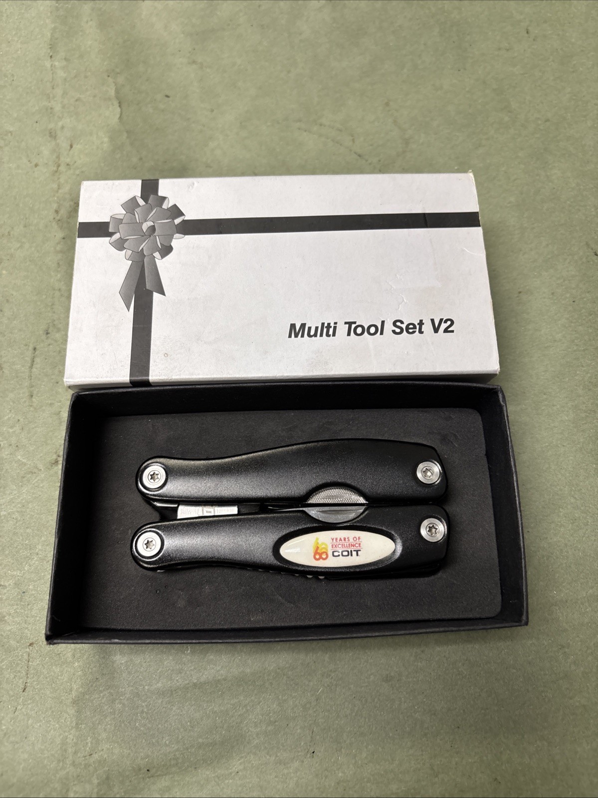Coit Multi-Tool Set V2 Black Stainless Steel 11-in-1 Folding Tool with Box