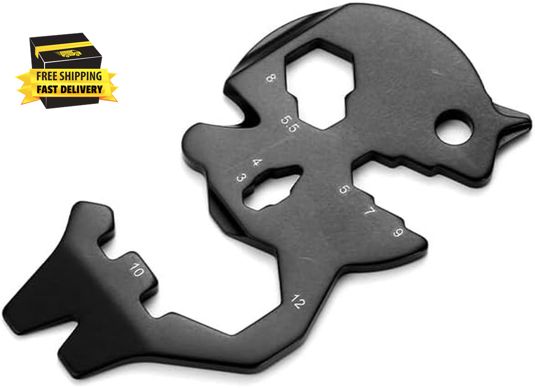 Multitool Wallet Tool Beer Bottle Opener with Pry Bar Flat & Philips Screw Drive