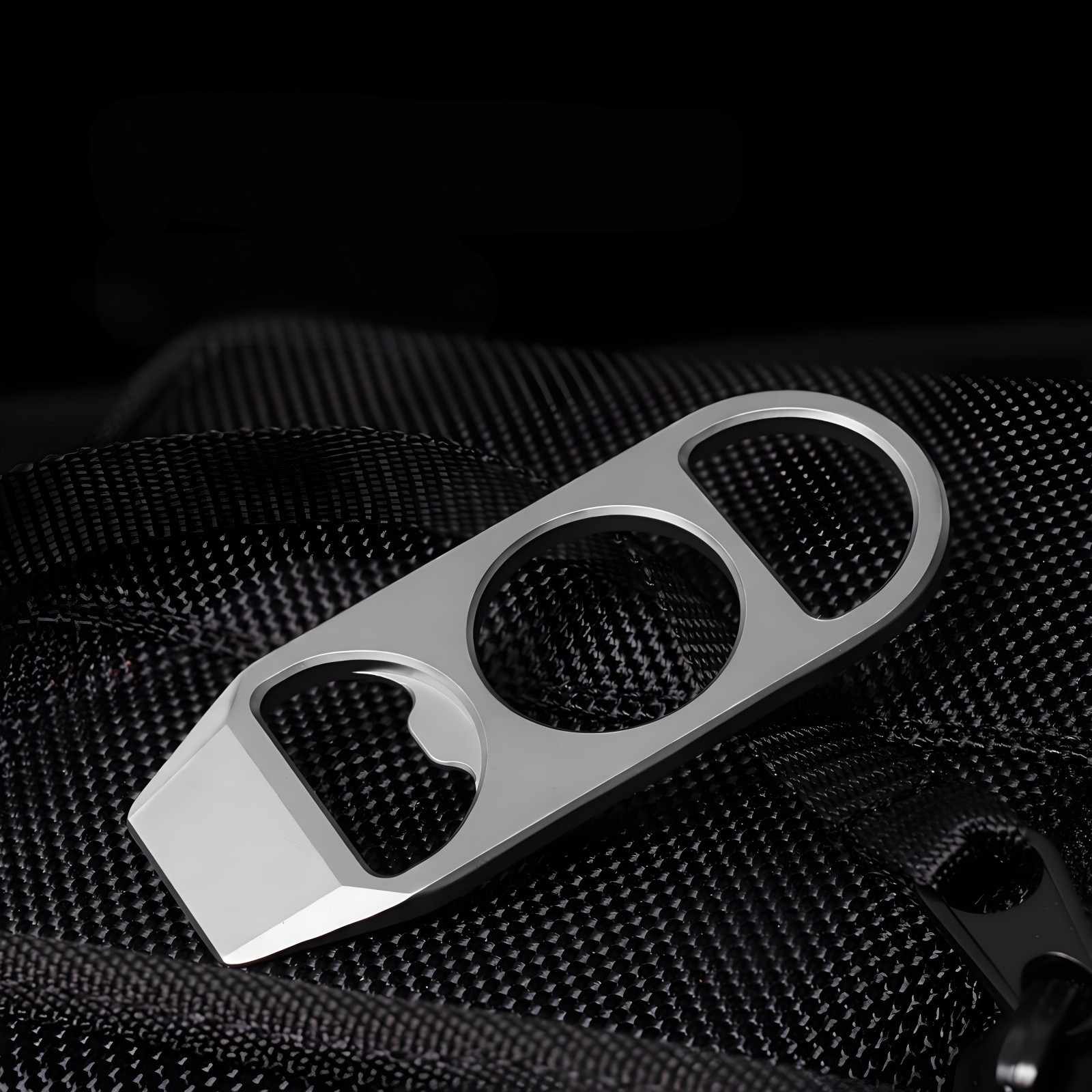 Titanium Alloy Multi Tools EDC Pry Bar Bottle Opener Keychain Durable