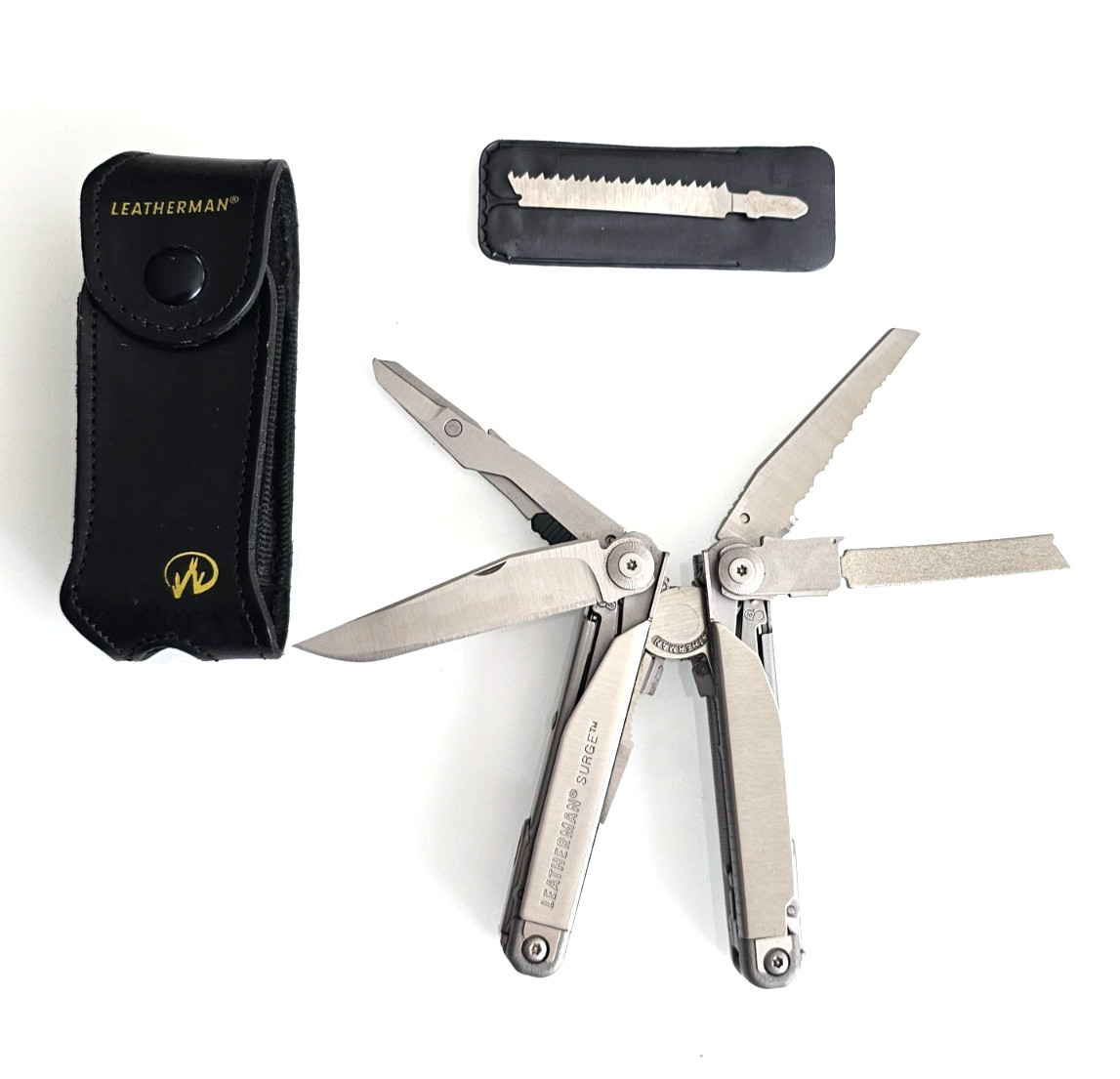 Leatherman Surge Multitool Pocket Knife in Original Leather Sheath Sheath Mint 1st