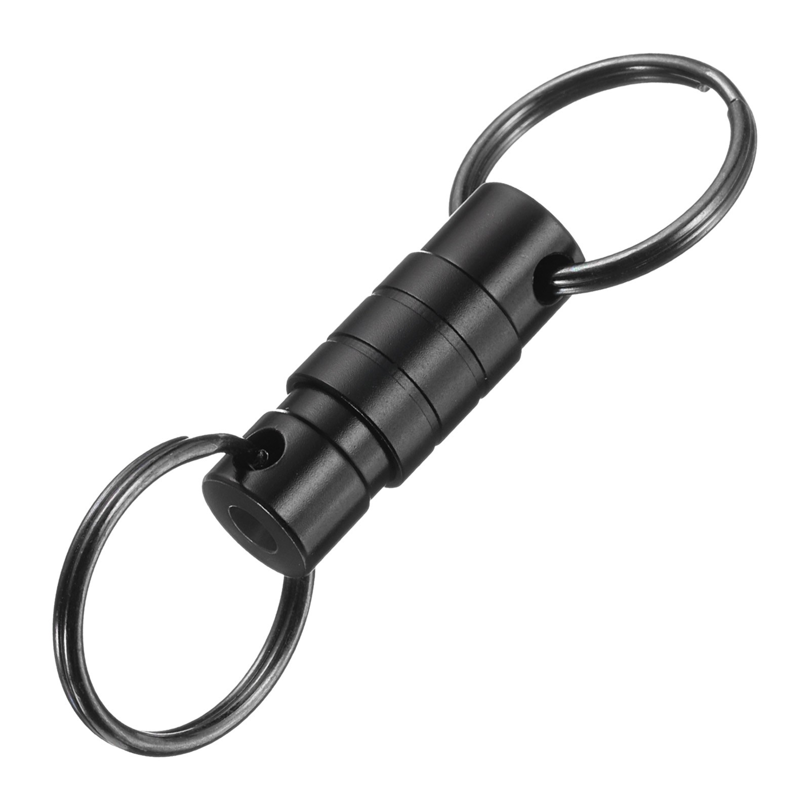 Quick Release Keychain, Detachable Pull Apart Key Rings Clip, Black