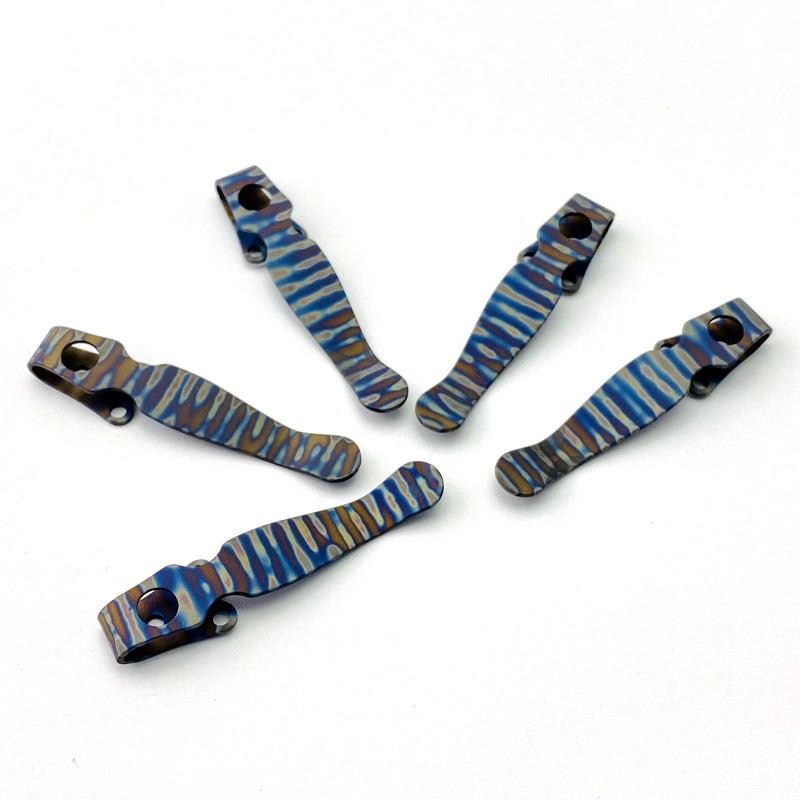 1PC. TC4 Deep Carry Pocket Clip for Spyderco C229 Shaman 7 Colors