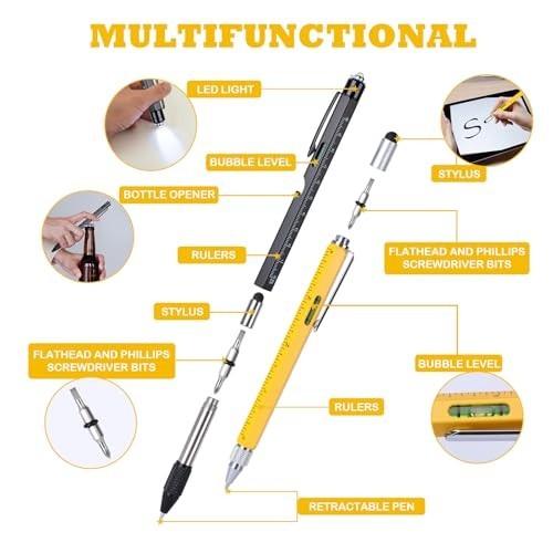 9-in-1 Multitool Pen Set – Perfect Gifts for Men, Dads, Birthdays & Valentine’s